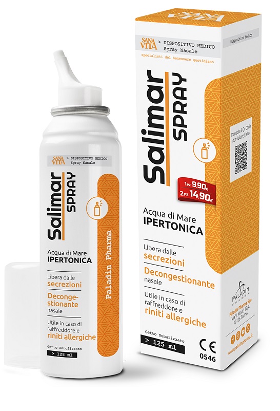 SPRAY NASALE IPERTONICO SANAVITA SALIMAR 125 ML - farmasconti.eu