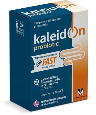KALEIDON PROBIOTIC FAST FRUTTI DI BOSCO 10 BUSTE OROSOLUBILI - farmasconti.eu