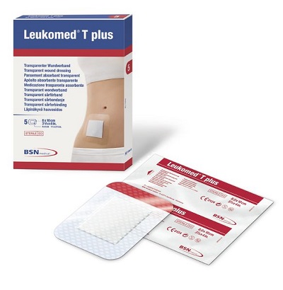 MEDICAZIONE POST-OPERATORIA LEUKOMED T PLUS TRASPARENTE IMPERMEABILE 8 X 10 CM - farmasconti.eu