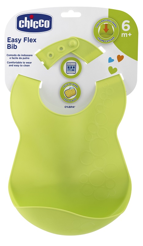 CHICCO BAVAGLINA RIGIDA 6M+ VERDE - farmasconti.eu