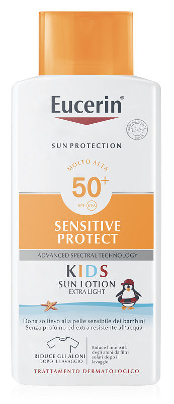 EUCERIN SUN PROTECTION SPF 50+ SENSITIVE PROTECT KIDS SUN LOTION EXTRA LIGHT 400 ML - farmasconti.eu