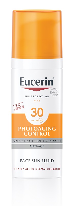 EUCERIN SUN PROTECTION SPF 30 PHOTOAGING CONTROL FACE SUN FLUID ANTI AGE 50 ML - farmasconti.eu