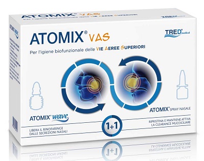 ATOMIX VAS KIT PER IGIENE FUNZIONALE DELLE VIE AEREE SUPERIORI ATOMIC WAVE + SPRAY - farmasconti.eu