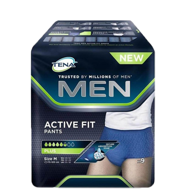 PULL UP UOMO TENA MEN PANTS ACTIVE FIT M 9 PEZZI - farmasconti.eu