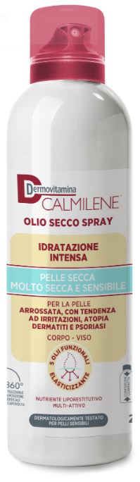 DERMOVITAMINA CALMILENE OLIO SECCO SPRAY IDRATAZIONE INTENSA PER PELLE SECCA, MOLTO SECCA E SENSIBILE 200 ML - farmasconti.eu