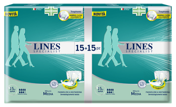 PANNOLONE A MUTANDA LINES SPECIALIST SUPER MM 30 PEZZI - farmasconti.eu