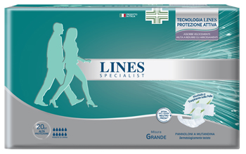PANNOLONE A MUTANDA LINES SPECIALIST ALTAPROTEZIONE MG 20 PEZZI - farmasconti.eu