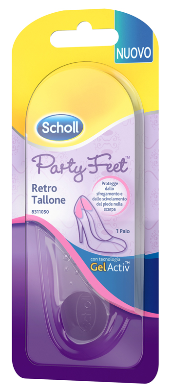 PLANTARE ORTOPEDICO PER RETRO TALLONE PARTY FEET SCHOLL GEL ACTIV 1 PAIO - farmasconti.eu