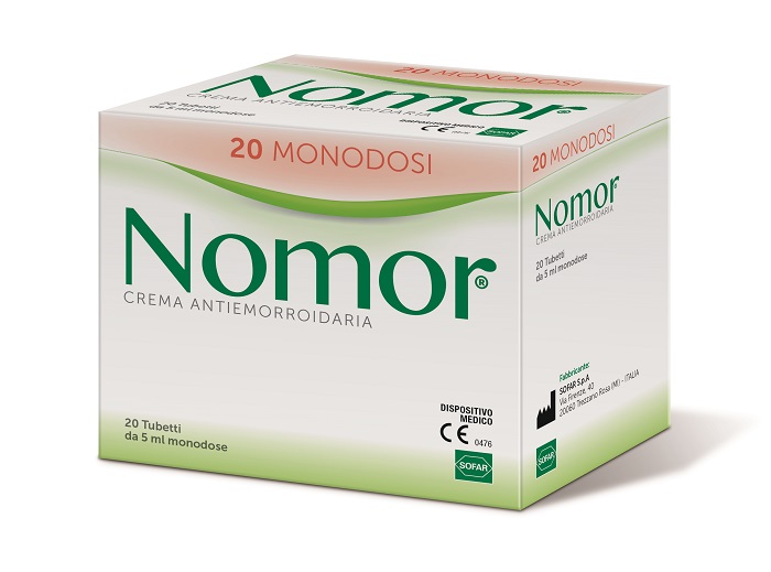 NOMOR CREMA ANTIEMORROIDARIA 20 TUBETTI MONODOSE DA 5 ML - farmasconti.eu