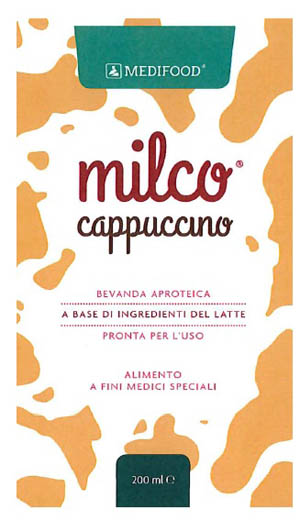 MEDIFOOD MILCO BEVANDA APROTEICA CAPPUCCINO 6 X 200 ML - farmasconti.eu