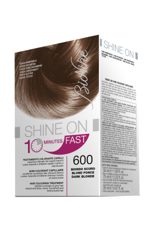BIONIKE SHINE ON FAST TRATTAMENTO COLORANTE CAPELLI BIONDO SCURO 600 FLACONE 60 ML + TUBO 60 ML - farmasconti.eu