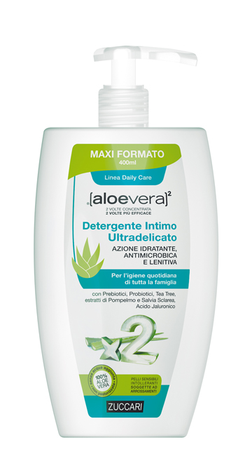 ALOEVERA2 DETERGENTE INTIMO ULTRADELICATO 400 ML - farmasconti.eu
