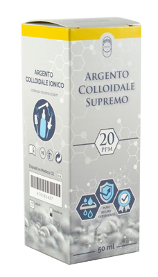 ARGENTO COLLOIDALE SUPREMO 20PPM CERTIFICATO SPRAY CON CONTAGOCCE + EROGATORE NASO + EROGATORE GOLA + EROGATORE PELLE - farmasconti.eu