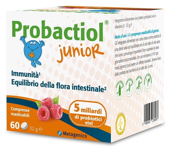 PROBACTIOL JUNIOR 60 COMPRESSE MASTICABILI NEW - farmasconti.eu