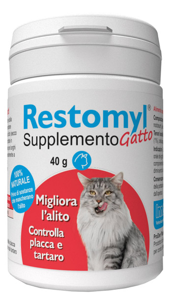 RESTOMYL SUPPLEMENTO GATTO FLACONCINO 40 G - farmasconti.eu