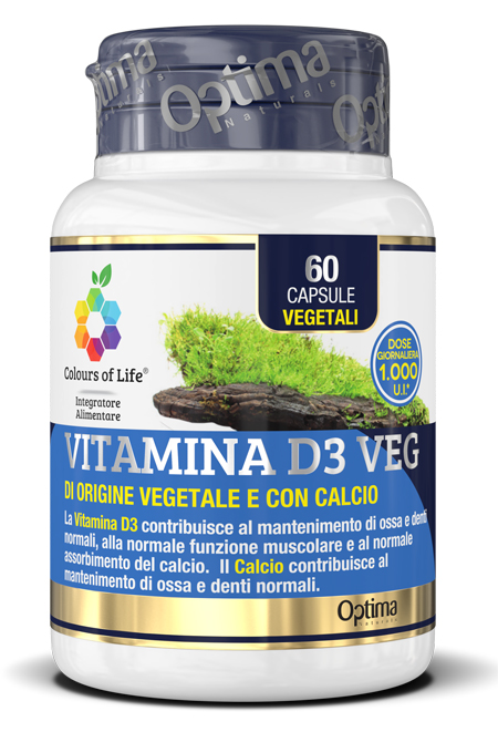 COLOURS OF LIFE VITAMINA D3 VEG 60 CAPSULE 500 MG - farmasconti.eu