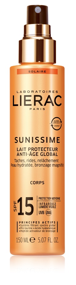 LIERAC SUNISSIME LATTE CORPO SPF15 150 ML - farmasconti.eu