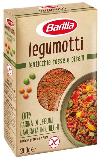 BARILLA LEGUMOTTI ALLE LENTICCHIE ROSSE E PISELLI 300 G - farmasconti.eu