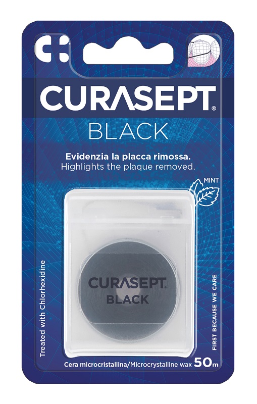 CURASEPT FLOSS CERATO NERO CLOREXIDINA - farmasconti.eu