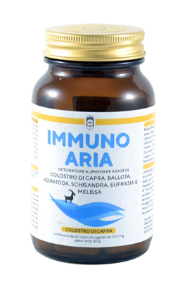 IMMUNO ARIA COLOSTRO DI CAPRA RESPIRAZIONE 60 CAPSULE VEGETALI - farmasconti.eu