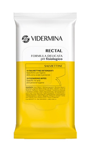 VIDERMINA RECTAL SALVIETTINE 15 PEZZI - farmasconti.eu
