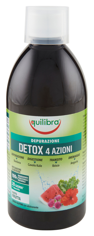 DETOX 4 AZIONI GUSTA FRUTTA 500 ML - farmasconti.eu