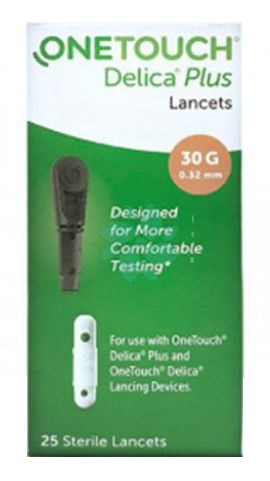 LANCETTE PUNGIDITO ONETOUCH DELICA PLUS 25 PEZZI - farmasconti.eu