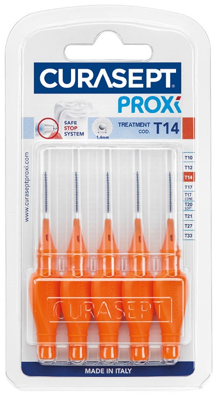 CURASEPT PROXI T14 ARANCIO/ORANGE 5 PEZZI - farmasconti.eu