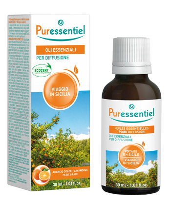 PURESSENTIEL MISCELA DIFFUSIONE VIAGGIO SICILIA 30 ML - farmasconti.eu