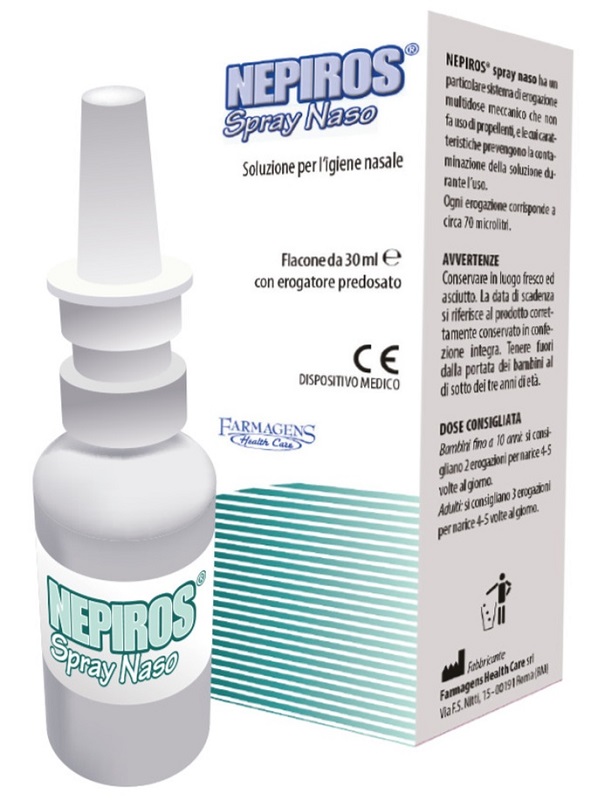 SOLUZIONE PER L'IGIENE NASALE SPRAY NEPIROS 30 ML - farmasconti.eu