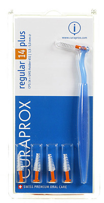 CURAPROX CPS REGULAR CPS 14 CON 5 SCOVOLINI + SUPPORTO - farmasconti.eu