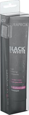 CURAPROX BLACK IS WHITE DENTIFRICI SBIANCANTI 1 DENTIFRICIO DA 90ML + 1 SPAZZOLINO - farmasconti.eu