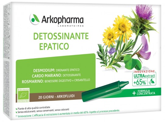 ARKOFLUIDI DETOSSINANTE EPATICO 20 FIALE - farmasconti.eu