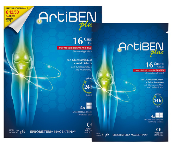 ARTIBEN PLUS CEROTTO 16 PEZZI - farmasconti.eu