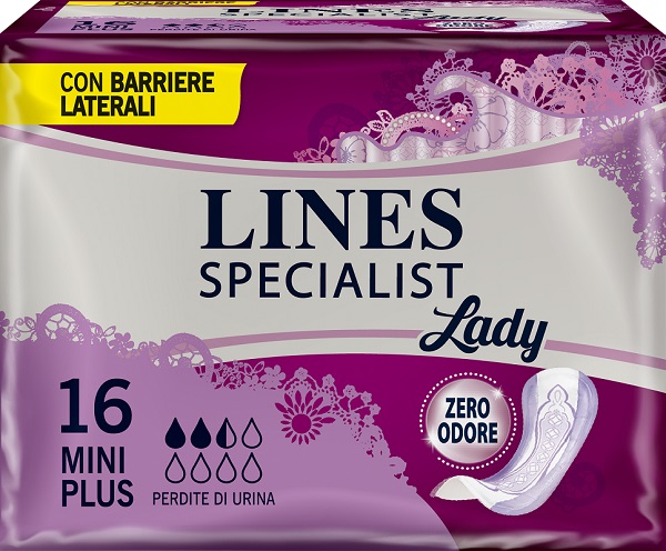 LINES SPECIALIST PANNOLONE MINI PLUS FARMA 16 PEZZI - farmasconti.eu