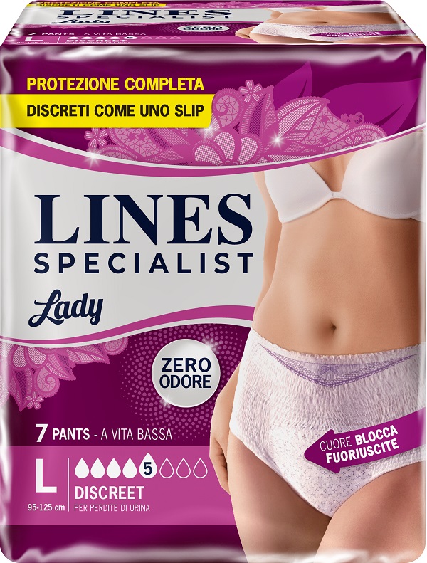 LINES SPECIALIST PANTS DISCREET L FARMA 7 PEZZI - farmasconti.eu