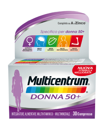 MULTICENTRUM DONNA 50+ 60 COMPRESSE - farmasconti.eu