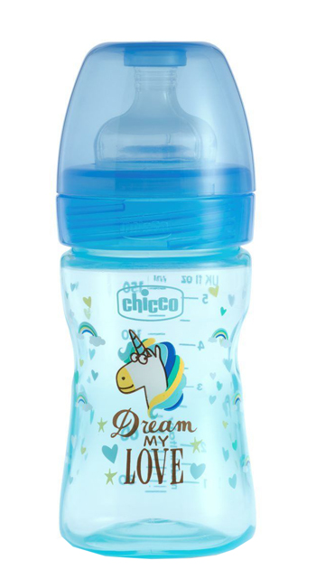 CHICCO BIBERON WB FANTASTIC LOVE SILICONE 150 ML - farmasconti.eu