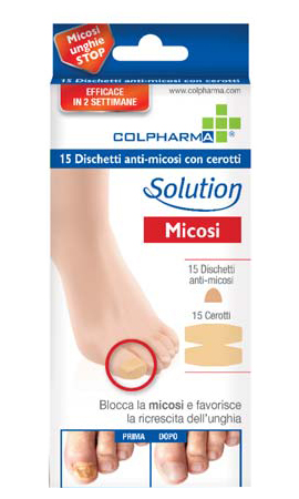 DISCHETTO ANTIMICOSI CON CEROTTO COLPHARMA 15 PEZZI - farmasconti.eu
