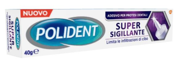 POLIDENT SUPER TENUTA+SIGILLANTE ADESIVO PROTESI DENTALE 40 G - farmasconti.eu