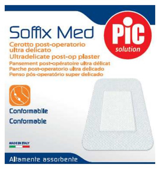 CEROTTO IN TNT ADESIVO 10X8 CM CON COMPRESSA ASSORBENTE 4,5X5,5 CM PIC SOFFIX MED 1 PEZZO - farmasconti.eu
