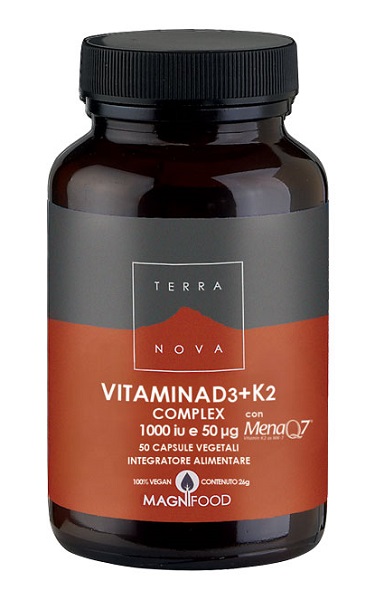 TERRANOVA VITAMINA D3 + K2 50 CAPSULE - farmasconti.eu