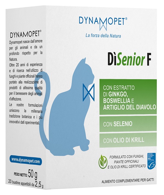 DISENIOR F PER GATTI 20 BUSTINE APPETIBILI DA 2,5 G - farmasconti.eu