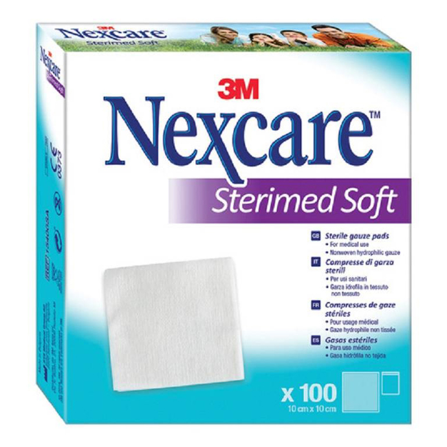 GARZA COMPRESSA STERIMED SOFT IN TESSUTO NON TESSUTO STERILE 10X10CM 100 PEZZI MULTILINGUAL - farmasconti.eu