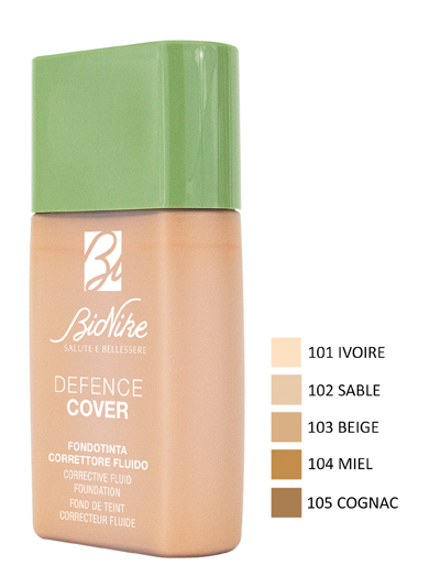 DEFENCE COVER FONDOTINTA CORRETTORE FLUIDO 102 40 ML - farmasconti.eu
