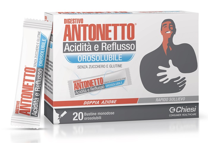 DIGESTIVO ANTONETTO ACIDITA' E REFLUSSO OROSOLUBILE 20 BUSTINE - farmasconti.eu