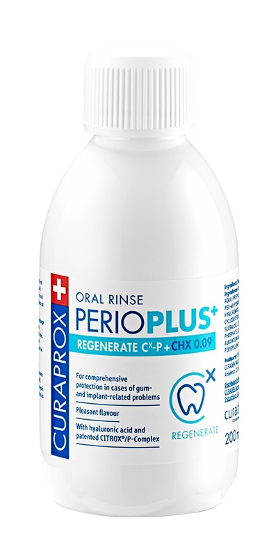 CURAPROX PERIOPLUS+ REGENERATE CHX 0,09% 200 ML - farmasconti.eu