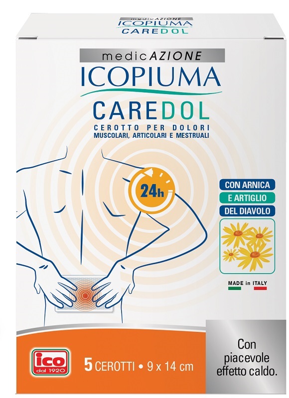 ICOPIUMA CAREDOL CEROTTO DOL RETTANGOLARE 5 PEZZI - farmasconti.eu
