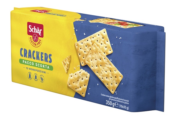 SCHAR CRACKERS SENZA LATTOSIO PACCO SCORTA 10 MONOPORZIONI DA 35 G - farmasconti.eu