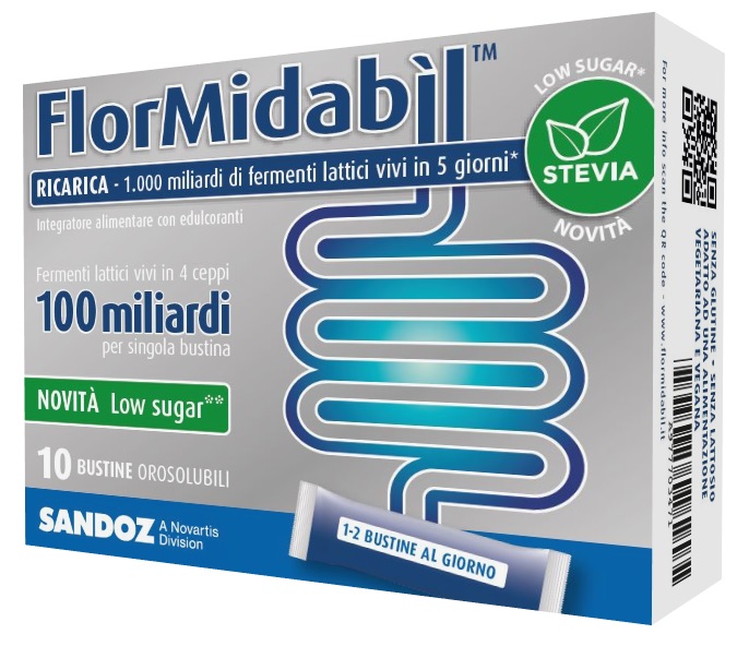 FLORMIDABIL RICARICA 10 BUSTINE CON STEVIA - farmasconti.eu